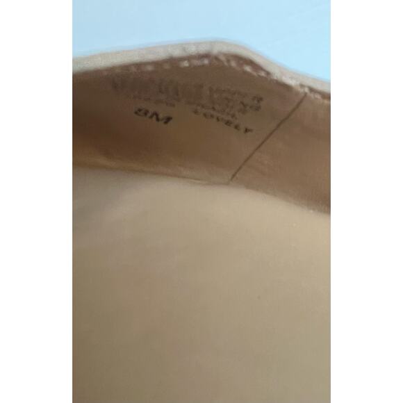 Copper Key Lovely Leather Beige Tan Scalloped Edge Ballet Flat Comfort Shoes 8 - Picture 7 of 8
